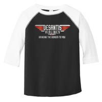 Ron DeSantis Airlines Top DeSantis Airlines Funny Meme Toddler Fine Jersey T-Shirt