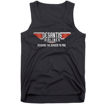 Ron DeSantis Airlines Top DeSantis Airlines Funny Meme Tank Top