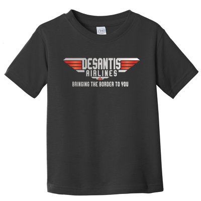 Ron DeSantis Airlines Top DeSantis Airlines Funny Meme Toddler T-Shirt