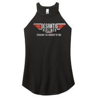 Ron DeSantis Airlines Top DeSantis Airlines Funny Meme Women's Perfect Tri Rocker Tank