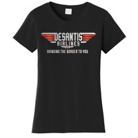 Ron DeSantis Airlines Top DeSantis Airlines Funny Meme Women's T-Shirt