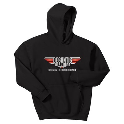 Ron DeSantis Airlines Top DeSantis Airlines Funny Meme Kids Hoodie