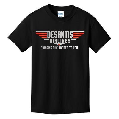 Ron DeSantis Airlines Top DeSantis Airlines Funny Meme Kids T-Shirt