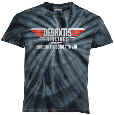 Ron DeSantis Airlines Top DeSantis Airlines Funny Meme Kids Tie-Dye T-Shirt