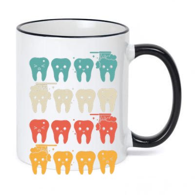 Retro Dental Assistant 11oz Black Color Changing Mug