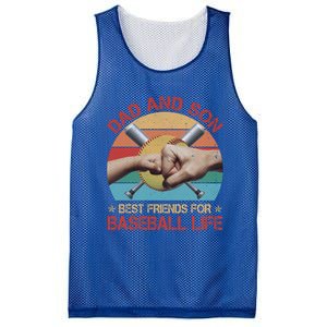 Retro Dad And Son Best Friends For Softball Life Fathers Day Funny Gift Mesh Reversible Basketball Jersey Tank