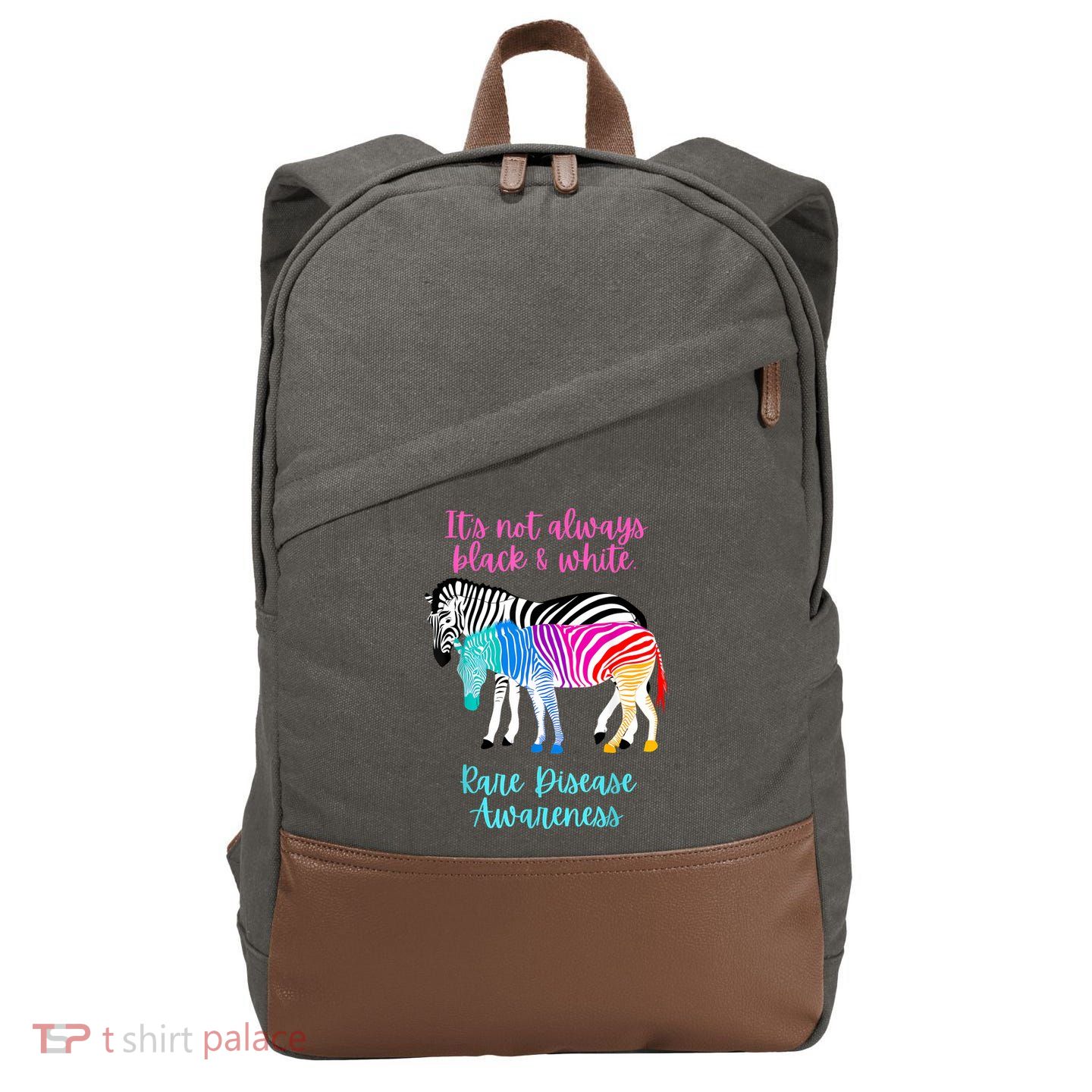 Rare Disease Awareness Proud Rare Disease Day 2025 Cotton Canvas Backpack