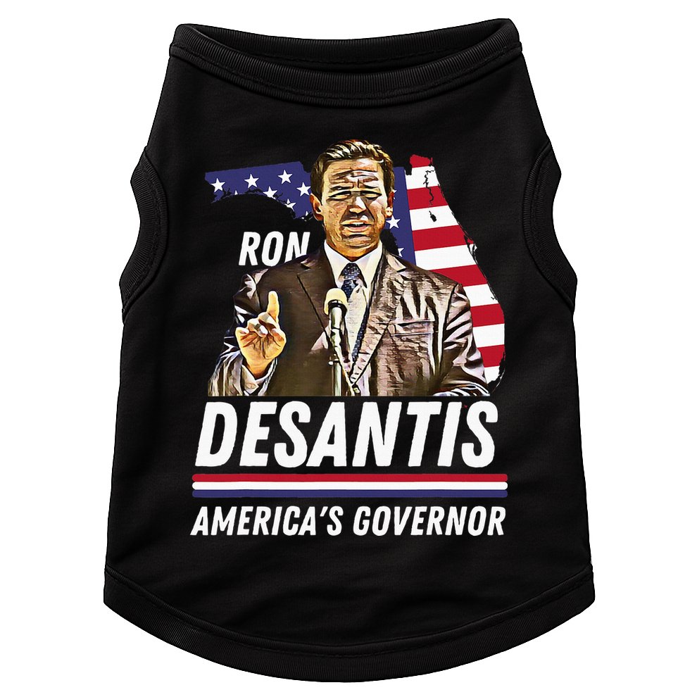 Ron Desantis AmericaS Governor Florida Us Flag Doggie Tank