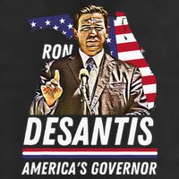 Ron Desantis AmericaS Governor Florida Us Flag 25L Jumbo Tote