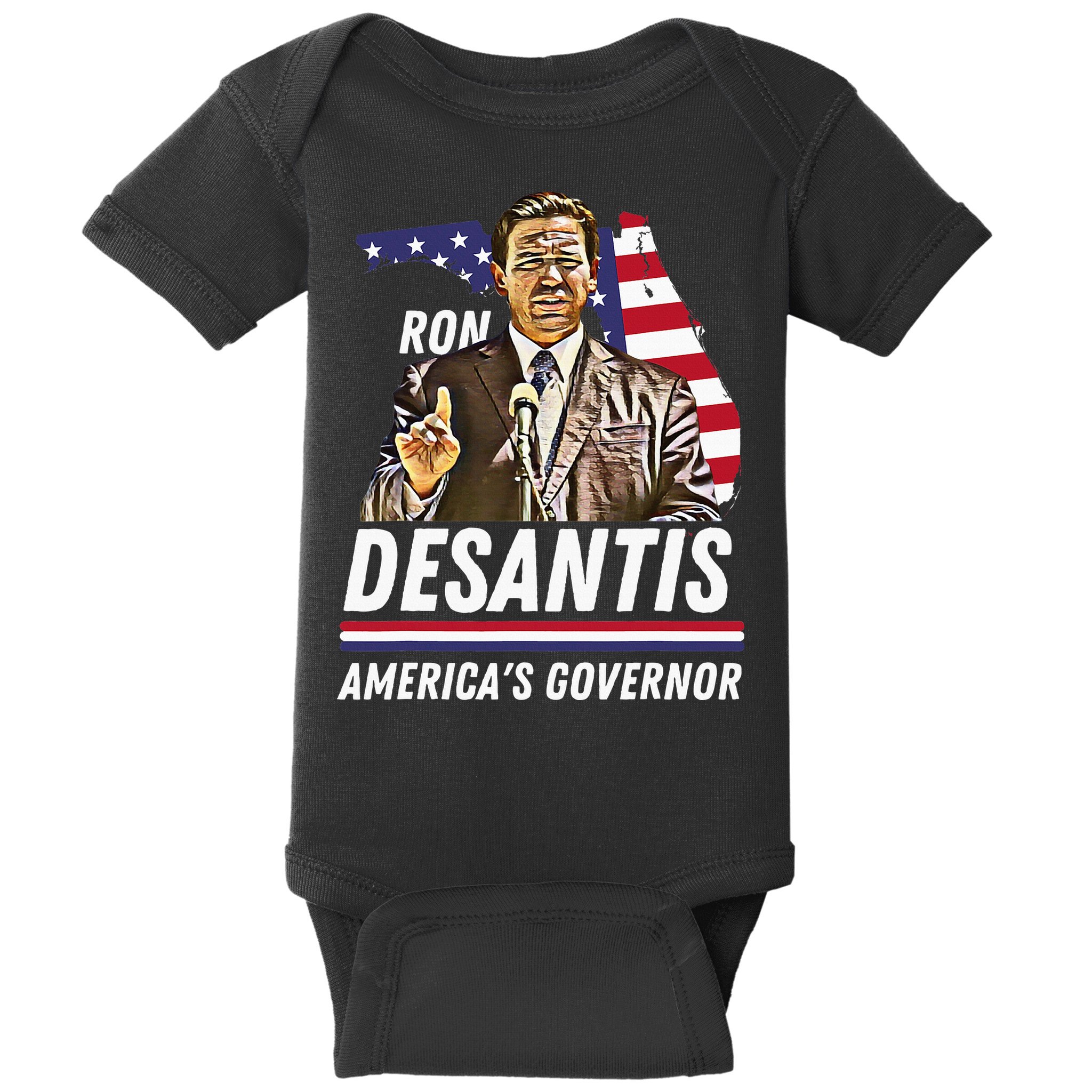 Ron Desantis AmericaS Governor Florida Us Flag Baby Bodysuit