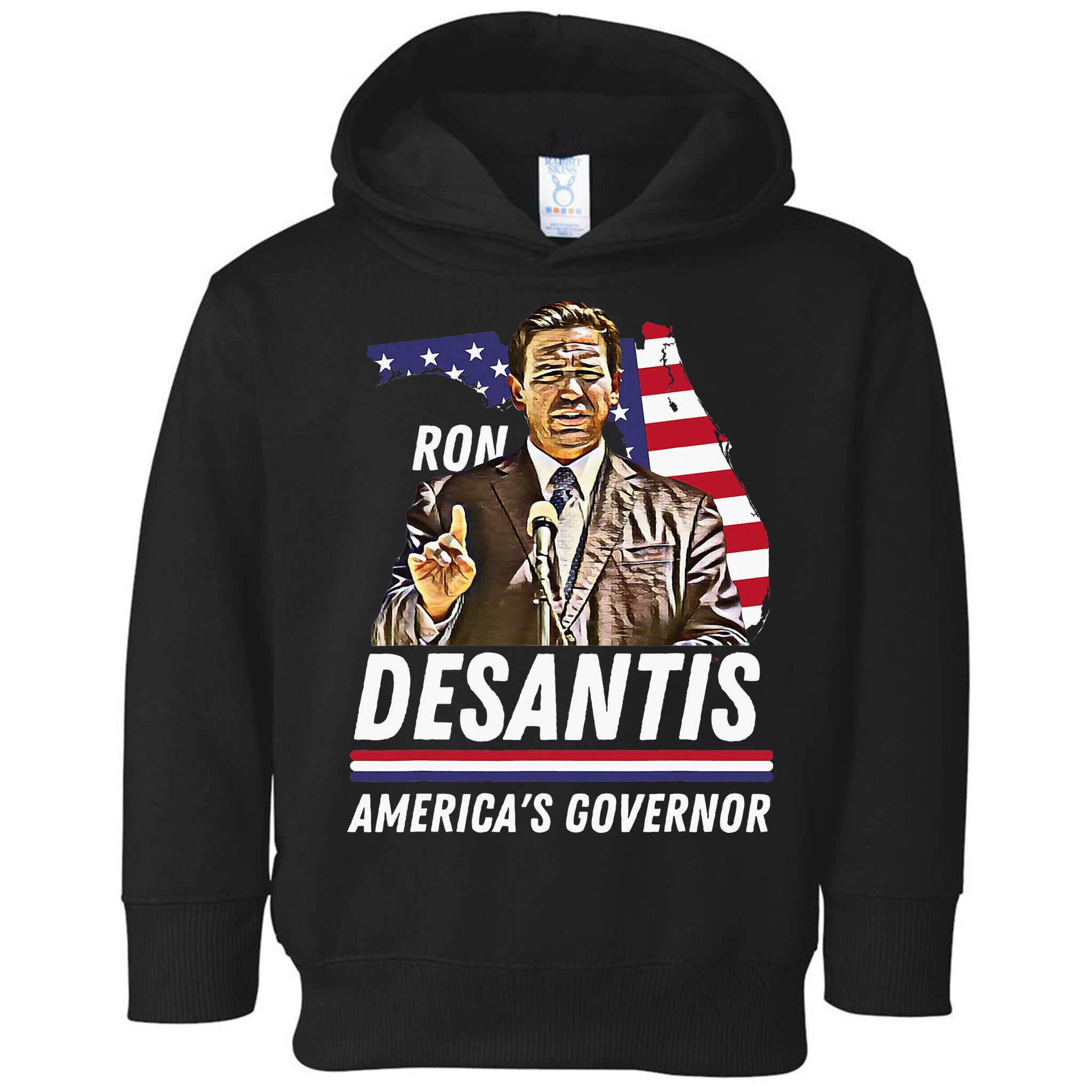 Ron Desantis AmericaS Governor Florida Us Flag Toddler Hoodie