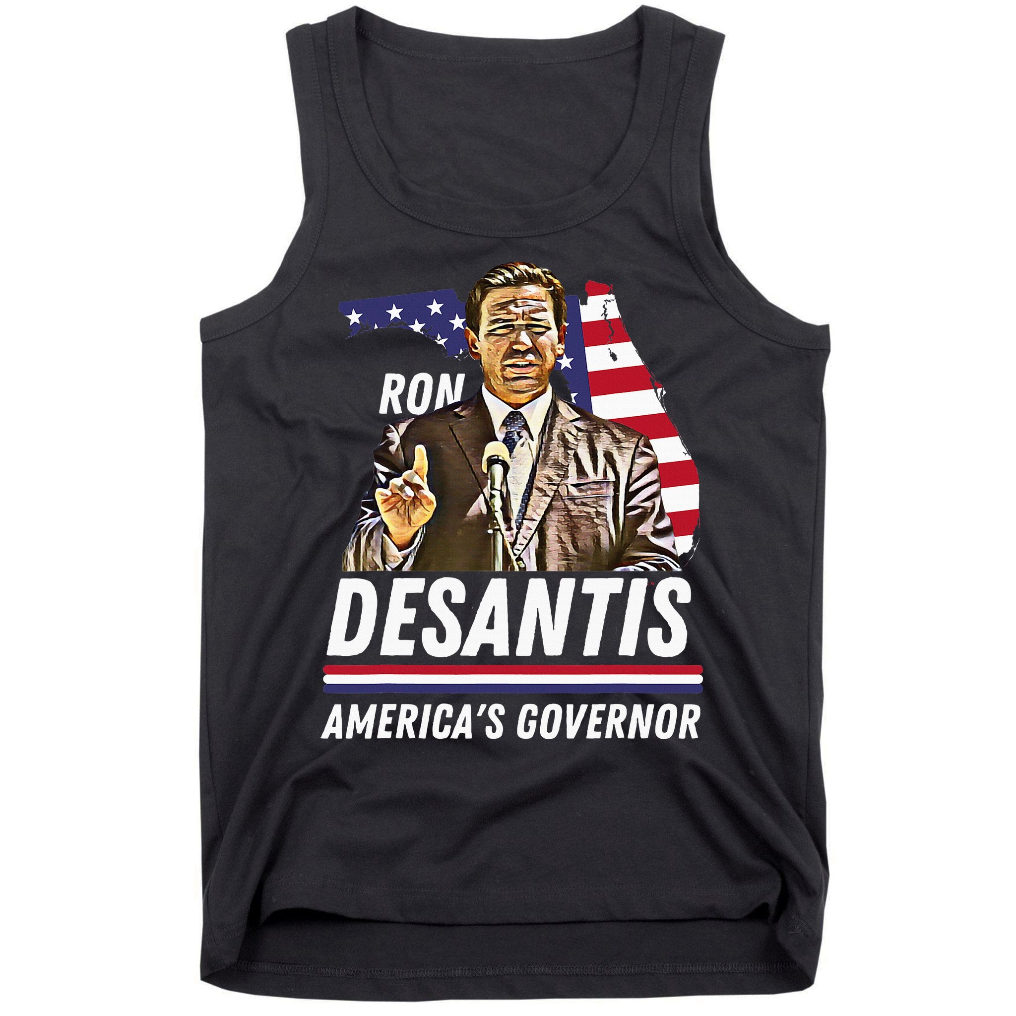Ron Desantis AmericaS Governor Florida Us Flag Tank Top