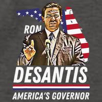 Ron Desantis AmericaS Governor Florida Us Flag Vector Backpack