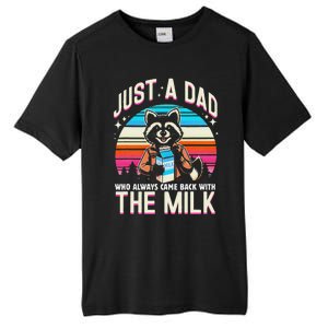 Raccoon Dad Always Came Back With The Milk Tall Fusion ChromaSoft Performance T-Shirt