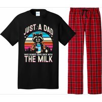 Raccoon Dad Always Came Back With The Milk Pajama Set