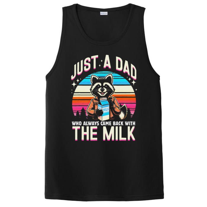 Raccoon Dad Always Came Back With The Milk PosiCharge Competitor Tank