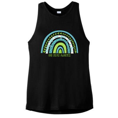 Rare Disease Awareness Finding Hope One Gene At A Time Ladies PosiCharge Tri-Blend Wicking Tank