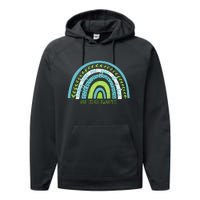 Rare Disease Awareness Finding Hope One Gene At A Time Performance Fleece Hoodie