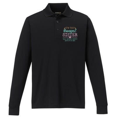 Rules Don't Apply To Me Youngest Adult 3 Sisters Matching Gift Performance Long Sleeve Polo