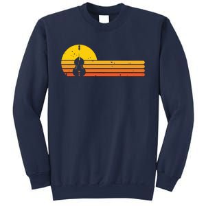 Retro Double Bass Jazz Instruments Music Sweatshirt