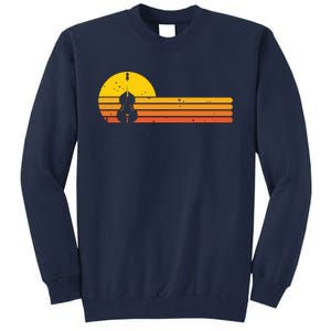 Retro Double Bass Jazz Instruments Music Tall Sweatshirt