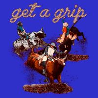 Rodeo Dad Bull Rider Get A Grip Western Country Cowboy Gift Baby Bodysuit
