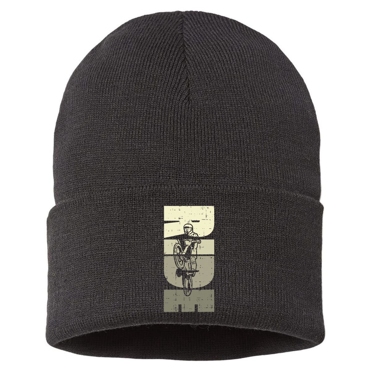 Ride Dirt Bike Motocross Motorcycle Biker Sustainable Knit Beanie