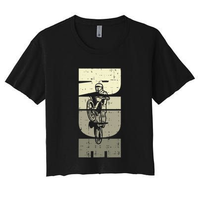 Ride Dirt Bike Motocross Motorcycle Biker Crop Top