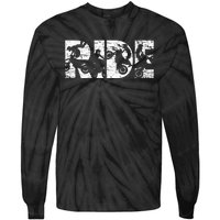 Ride Dirt Bike Rider Motocross Enduro Dirt Biking Tie-Dye Long Sleeve Shirt