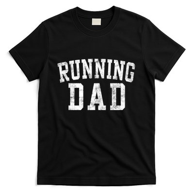 Running Dad Birthday Classic Bold Font Running Daddy T-Shirt