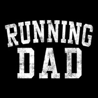 Running Dad Birthday Classic Bold Font Running Daddy Button