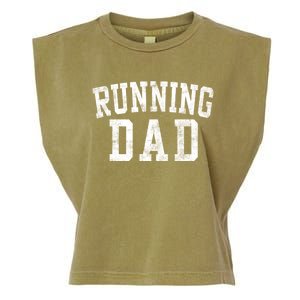 Running Dad Birthday Classic Bold Font Running Daddy Garment-Dyed Women's Muscle Tee