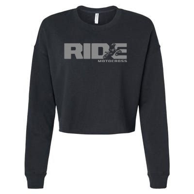 Ride Dirt Bike Motocross Apparel Motocross Dirt Bike Cropped Pullover Crew