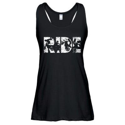 Ride Dirt Bike Rider Motocross Enduro Dirt Biking Ladies Essential Flowy Tank