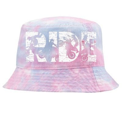 Ride Dirt Bike Rider Motocross Enduro Dirt Biking Tie-Dyed Bucket Hat