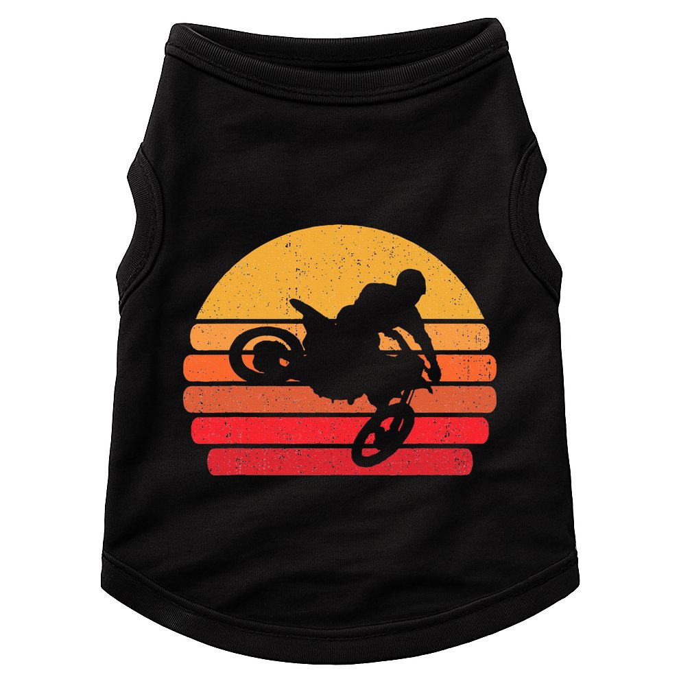 Retro Dirt Bike Rider Vintage Mx Motocross Supercross Doggie Tank