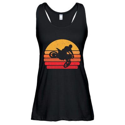 Retro Dirt Bike Rider Vintage Mx Motocross Supercross Ladies Essential Flowy Tank