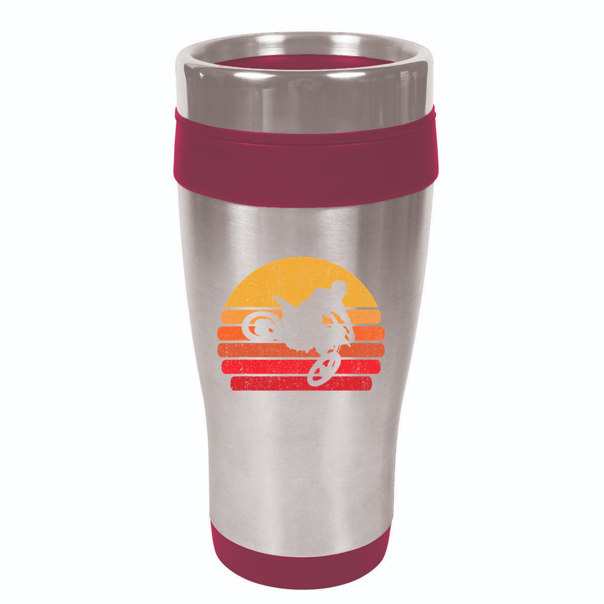 Retro Dirt Bike Rider Vintage Mx Motocross Supercross 16oz Travel Tumbler