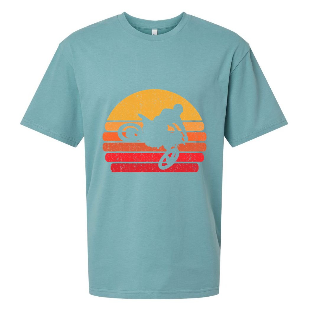 Retro Dirt Bike Rider Vintage Mx Motocross Supercross Sueded Cloud Jersey T-Shirt