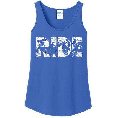 Ride Dirt Bike Rider Motocross Enduro Dirt Biking Ladies Essential Tank