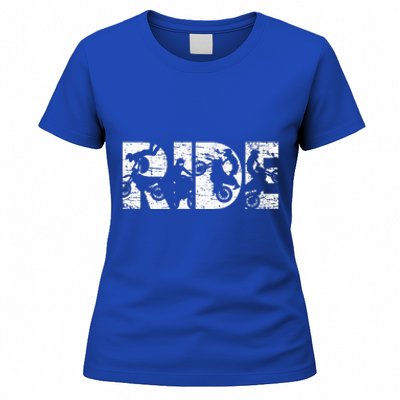 Ride Dirt Bike Rider Motocross Enduro Dirt Biking Women's T-Shirt