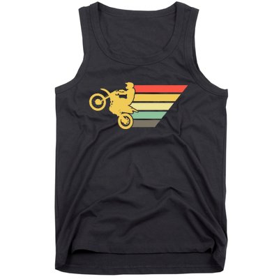 Retro Dirt Bike Rider Vintage MX Motocross Supercross Tank Top