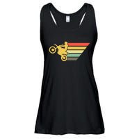 Retro Dirt Bike Rider Vintage MX Motocross Supercross Ladies Essential Flowy Tank