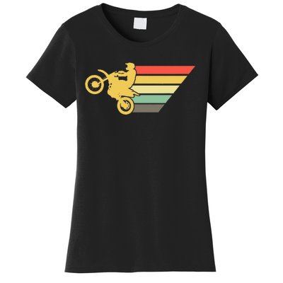 Retro Dirt Bike Rider Vintage MX Motocross Supercross Women's T-Shirt