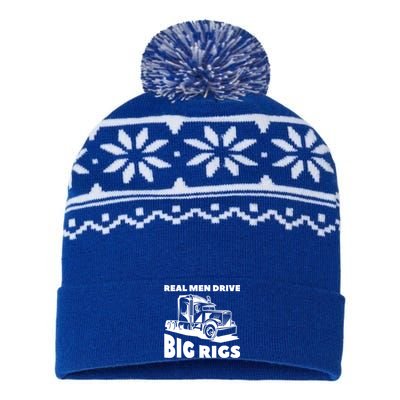 Real Drive Big Rigs For A Trucker Gift USA-Made Snowflake Beanie