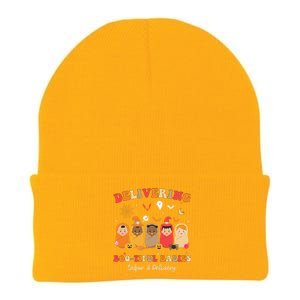 Retro Delivering Bootiful Babies Labor & Delivery Halloween Knit Cap Winter Beanie