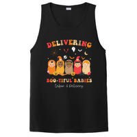 Retro Delivering Bootiful Babies Labor & Delivery Halloween PosiCharge Competitor Tank