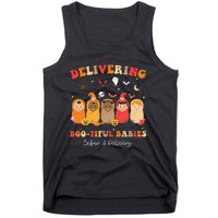 Retro Delivering Bootiful Babies Labor & Delivery Halloween Tank Top