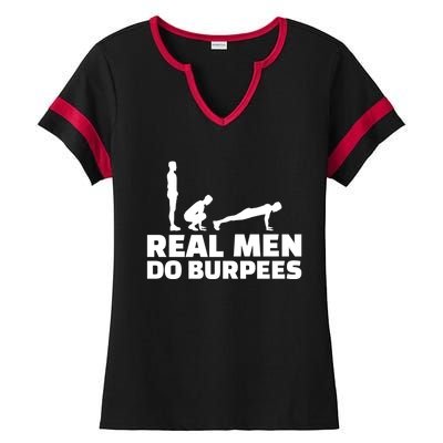 Real Do Burpees Gift Ladies Halftime Notch Neck Tee