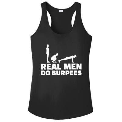 Real Do Burpees Gift Ladies PosiCharge Competitor Racerback Tank